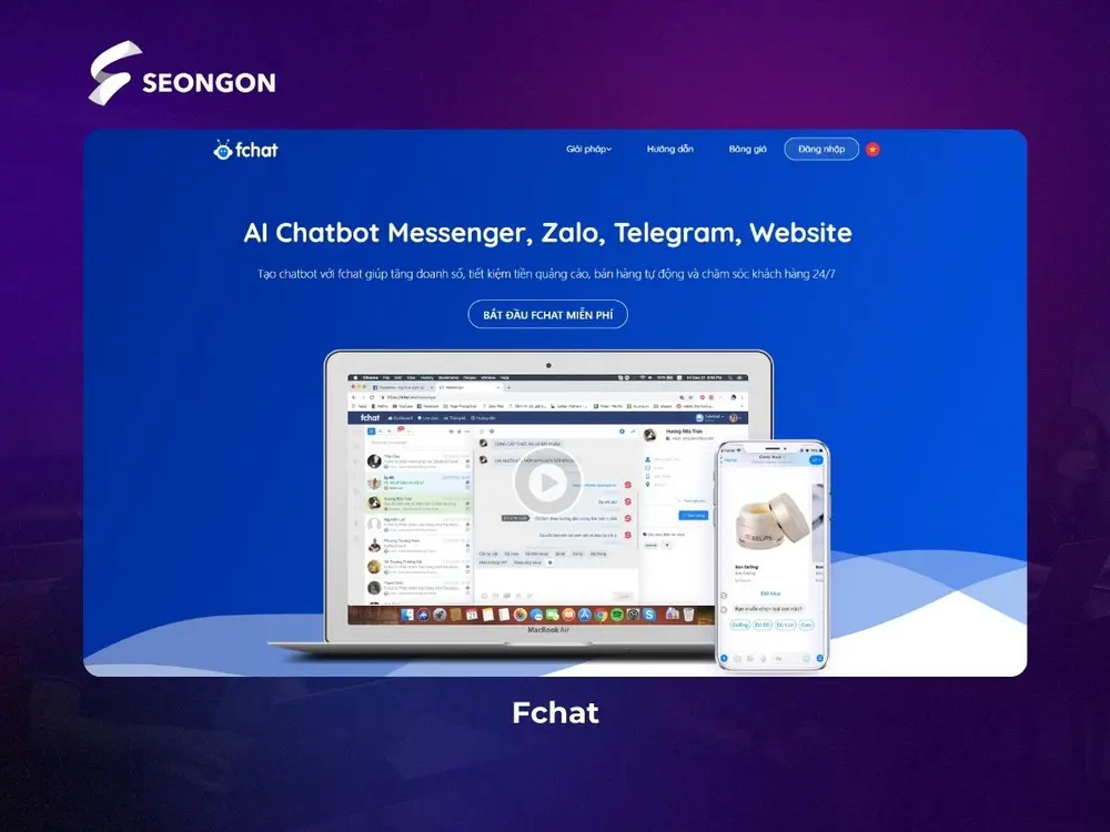 Fchat nhanh chóng tạo đơn cho khách hàng từ bình luận