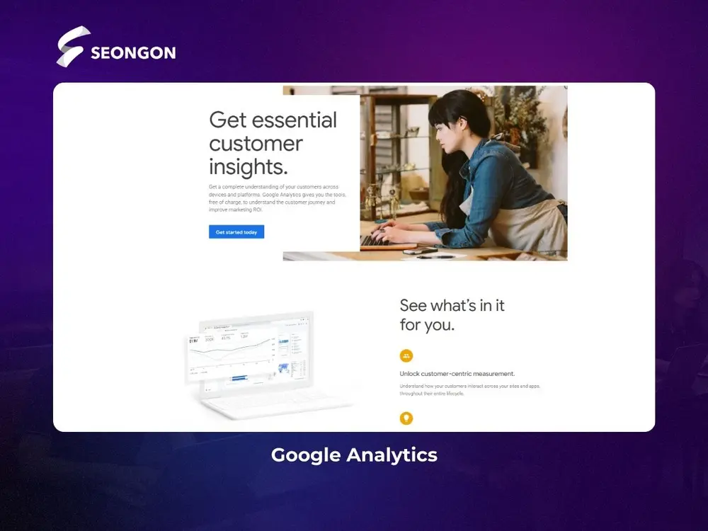 Google Analytics theo dõi và nắm rõ hành vi của người dùng truy cập vào trang web