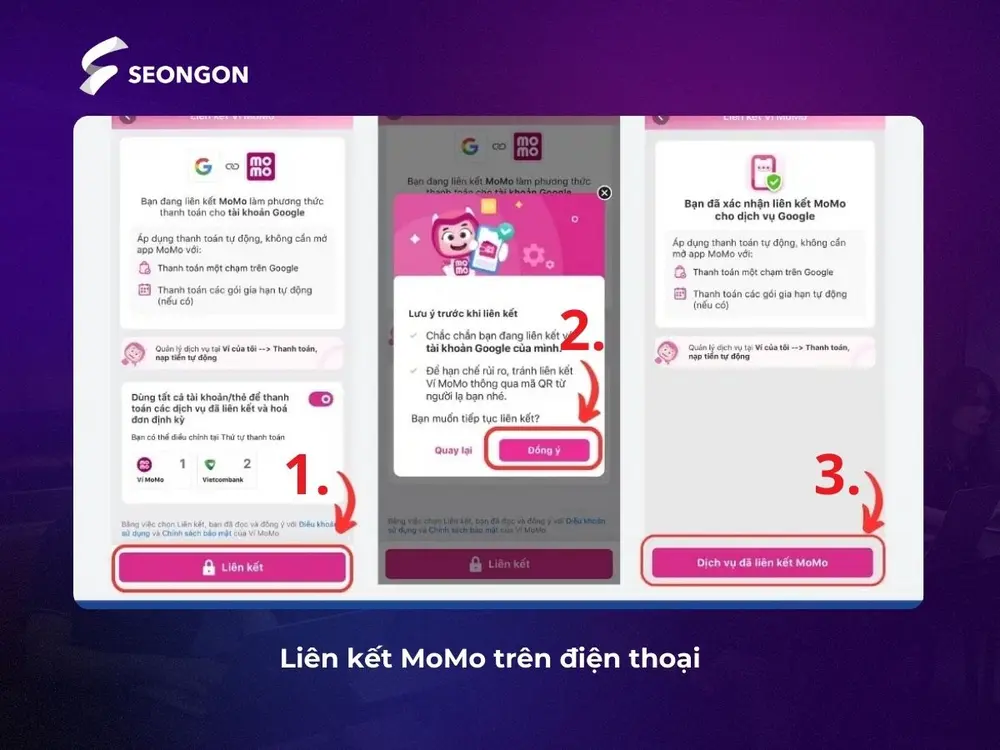 Liên kết MoMo để thanh toán Google Ads