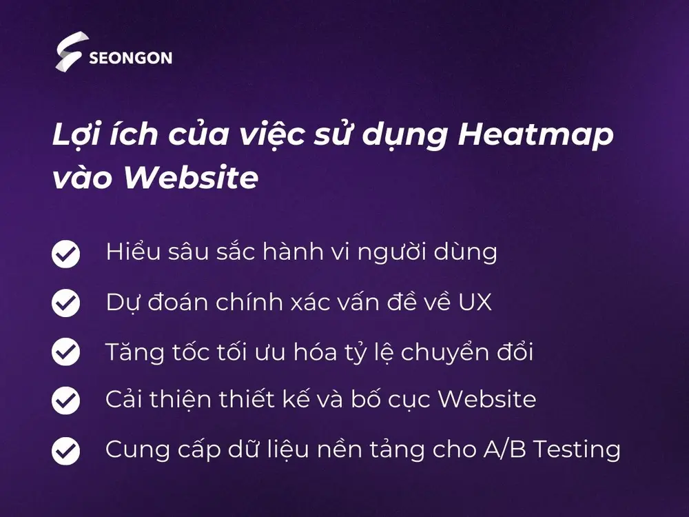 Lợi ích của việc sử dụng Heatmap Website
