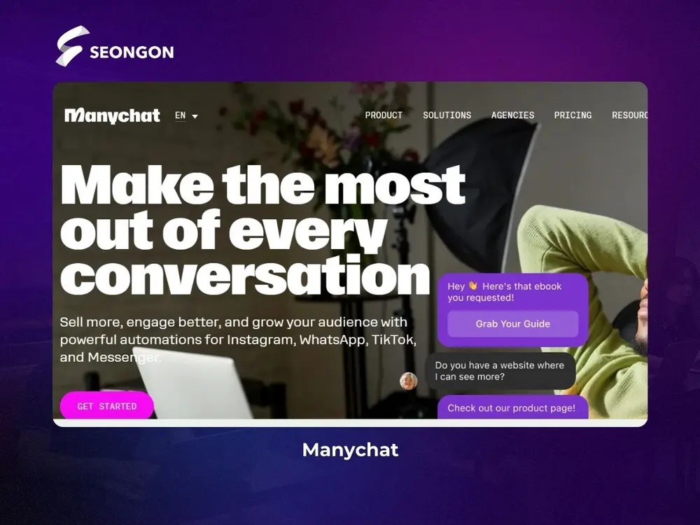 Manychat tạo tương tác tự động trên Meta và TikTok