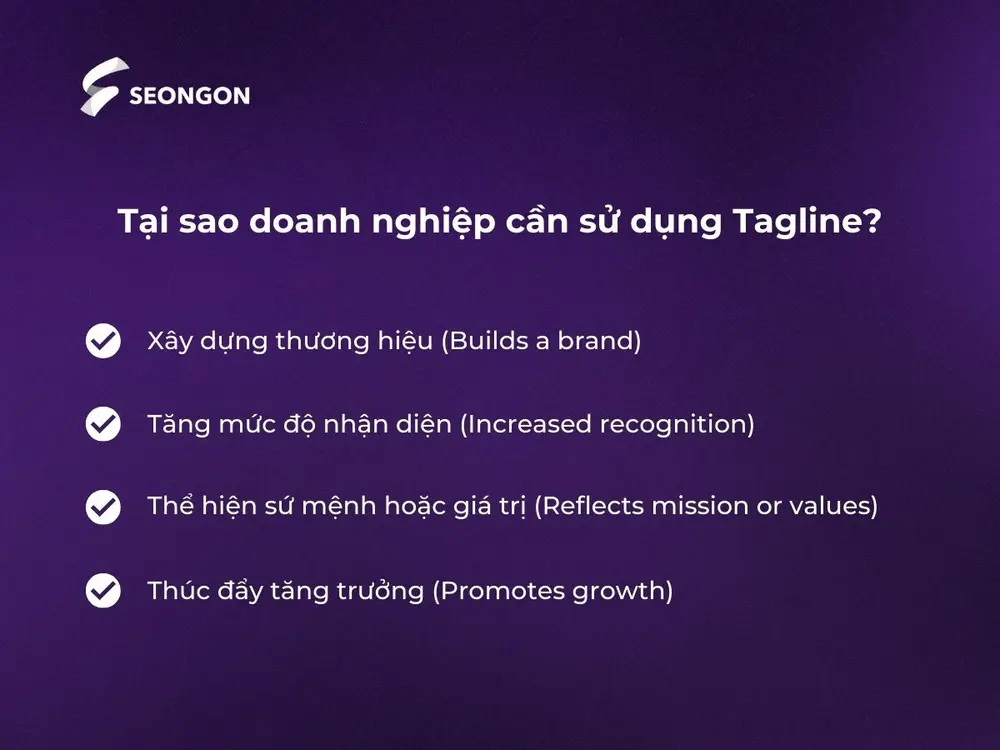 Một tagline hiệu quả sẽ mang lại lợi ích to lớn trong việc quảng bá thương hiệu