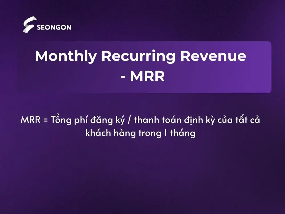 MRR giúp doanh nghiệp dự đoán dòng tiền ổn định mỗi tháng