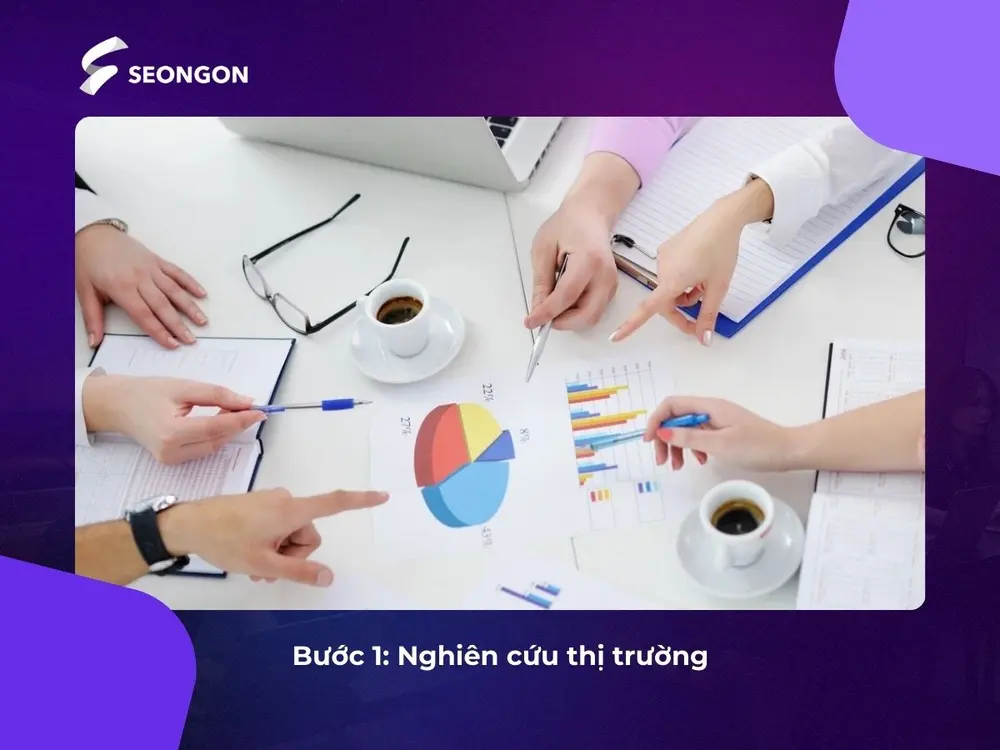 Nghiên cứu thị trường gồm đối tượng mục tiêu, đối thủ cạnh tranh và xu hướng thị trường