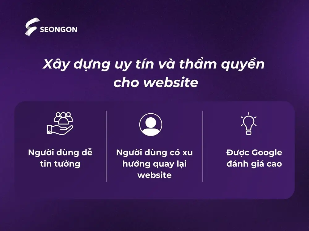Nội dung thường xanh giúp tạo dựng uy tín và thẩm quyền cho website tốt hơn