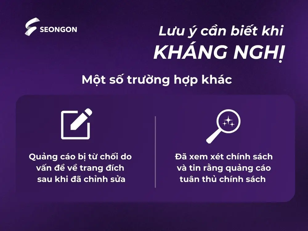 Quảng cáo bị từ chối do vấn đề với trang đích đã chỉnh sửa