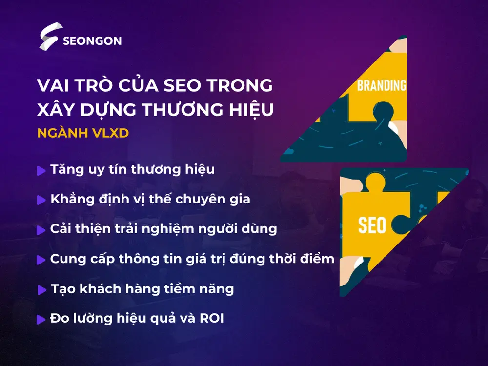 SEO đóng vai trò quan trọng trong xây dựng thương hiệu ngành VLXD