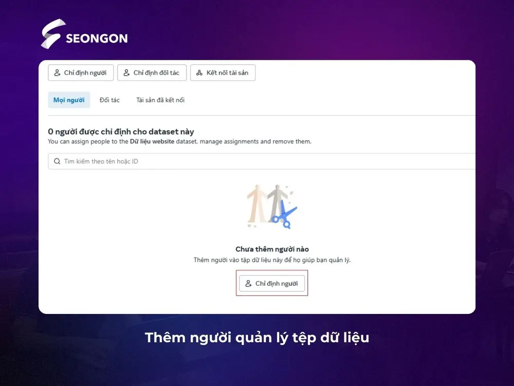 Thêm người quản lý tệp dữ liệu