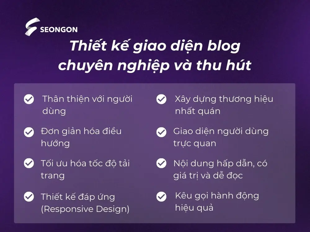 Thiết kế giao diện blog chuyên nghiệp và thu hút là một bước trong cách tạo blog