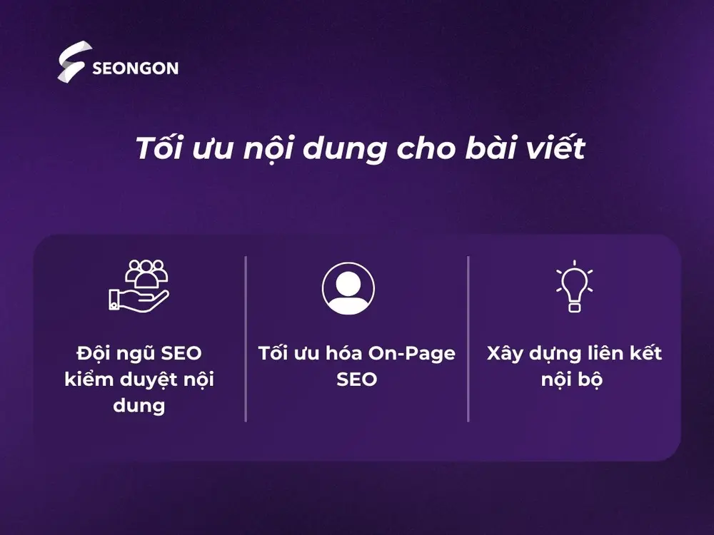Thường xuyên tối ưu nội dung bài viết để đảm bảo sự mới mẻ