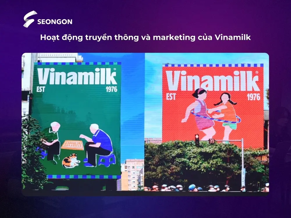 Vinamilk đã thực hiện nhiêu chiến dịch quảng cáo, PR để tăng độ nhận diện cho bộ nhận diện thương hiệu mới
