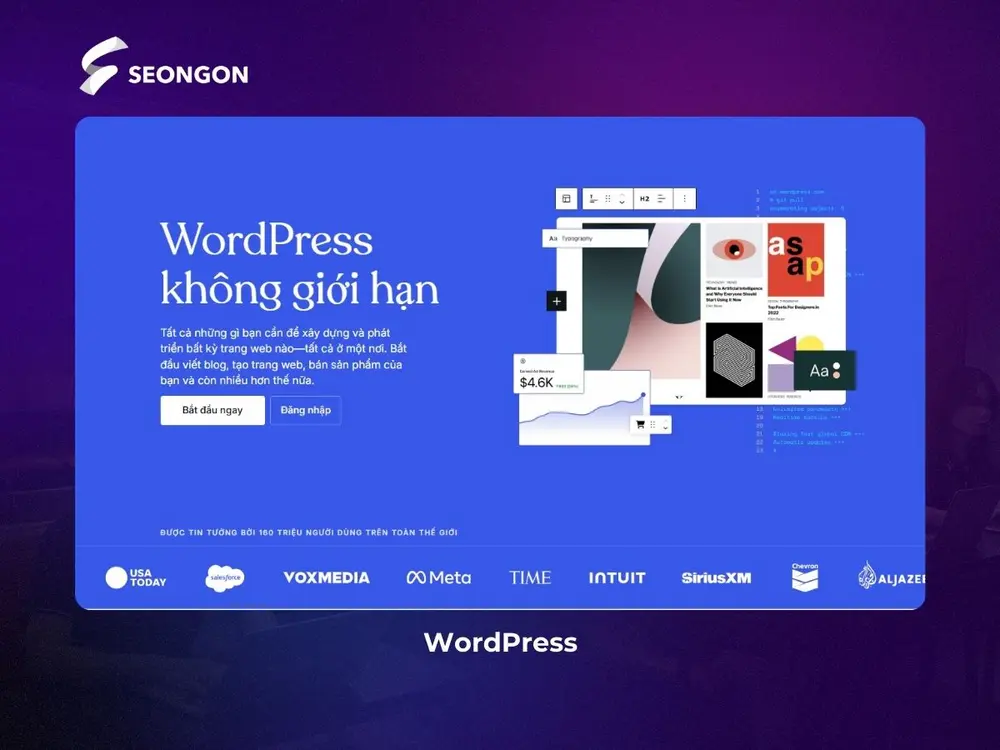 WordPress không chỉ tạo được landing page mà còn tối ưu nội dung