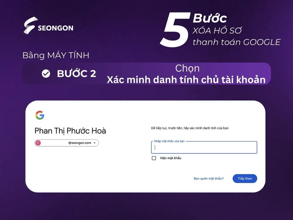 Xác minh danh tính chủ tài khoản thanh toán
