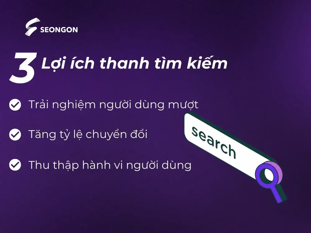 3 lợi ích của thanh tìm kiếm nội bộ