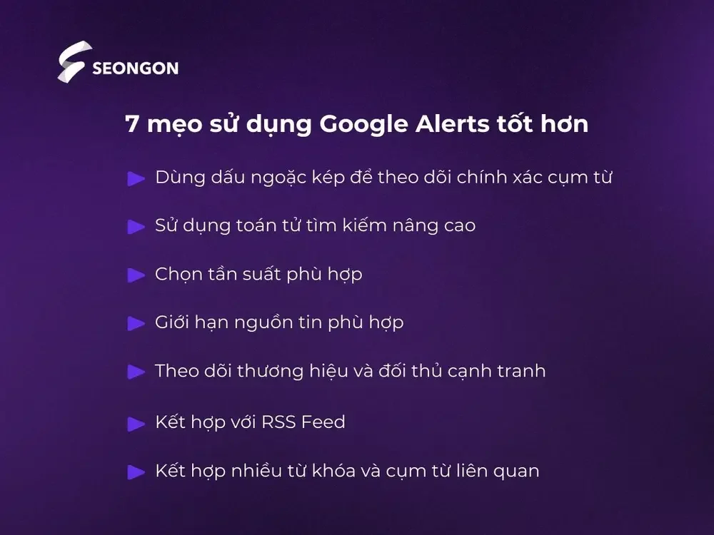7 mẹo sử dụng Google Alerts tốt hơn