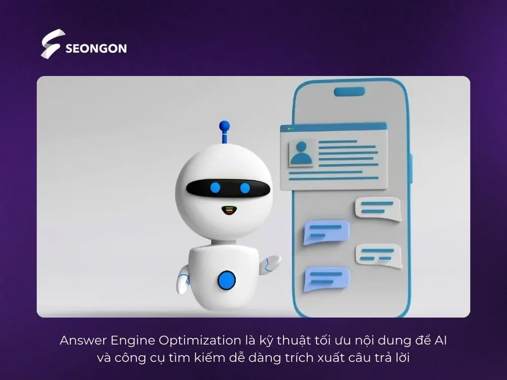 AEO là một nhánh tiên tiến của SEO với khả năng tối ưu hóa công cụ trả lời