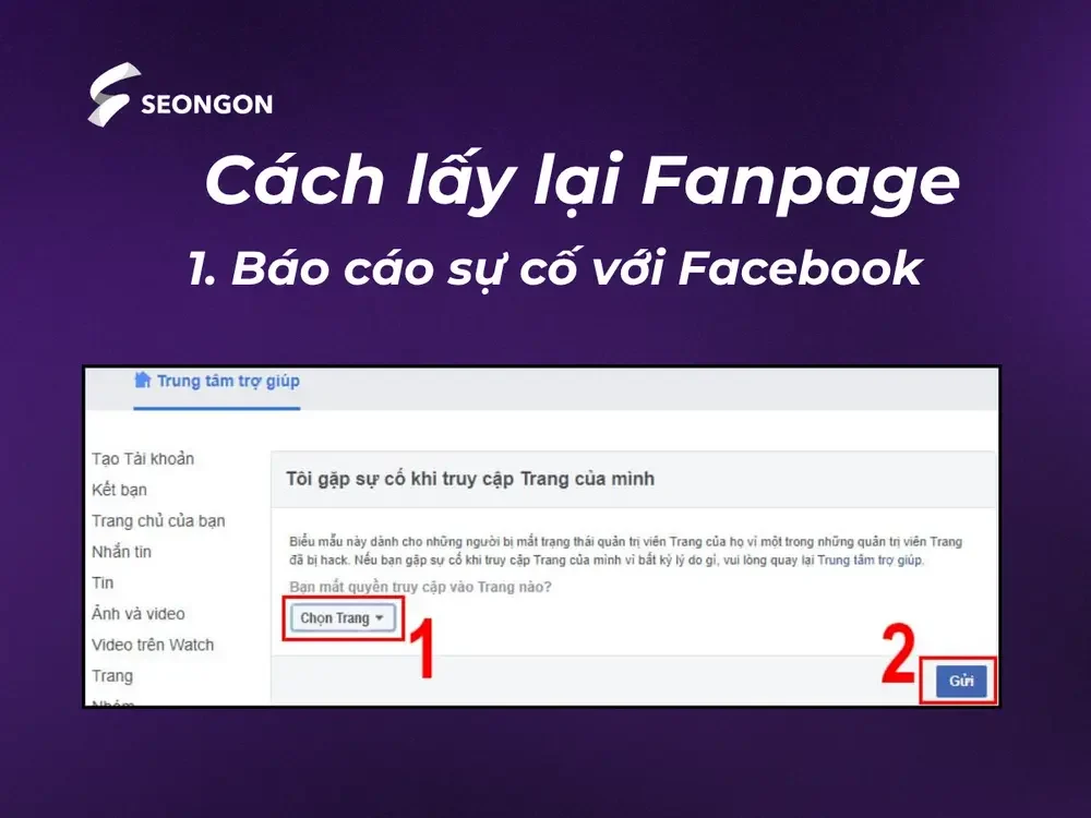 Báo cáo tài khoản Facebook bị xâm nhập