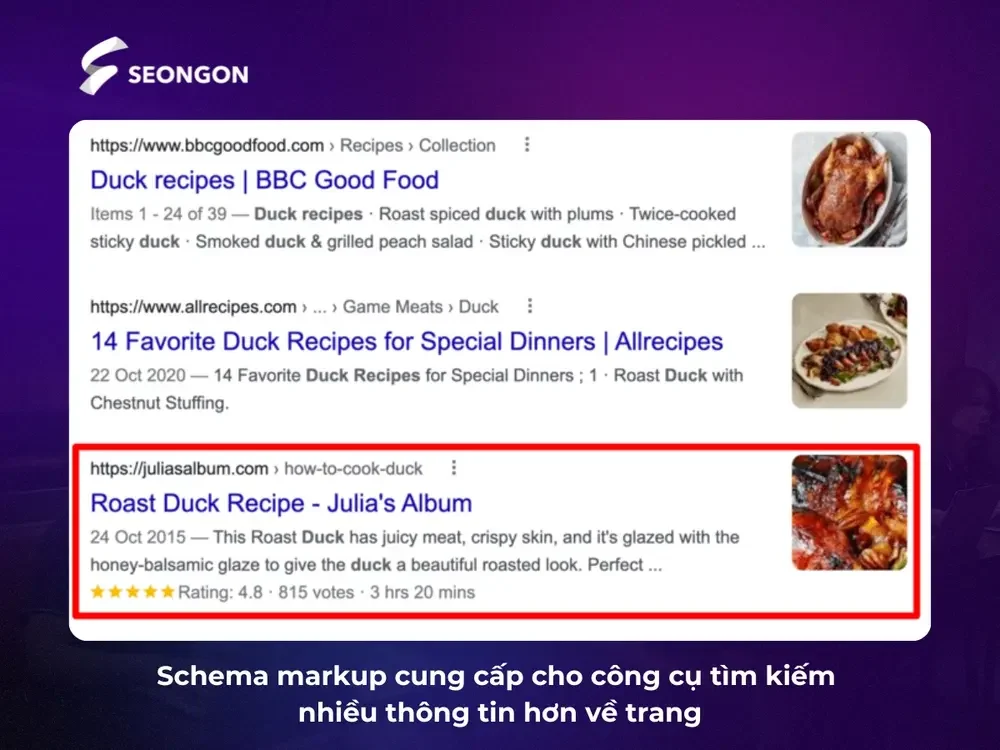 Cài đặt schema markup cho nội dung