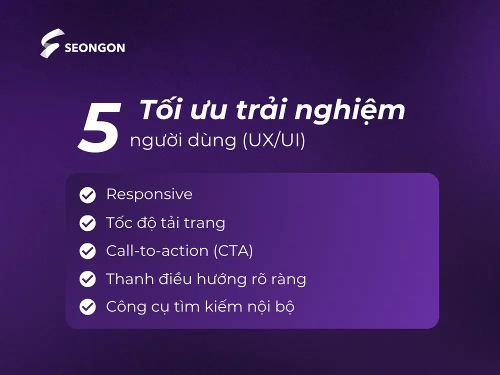Checklist về tối ưu trải nghiệm người dùng trong cấu trúc website ngành vật liệu xây dựng