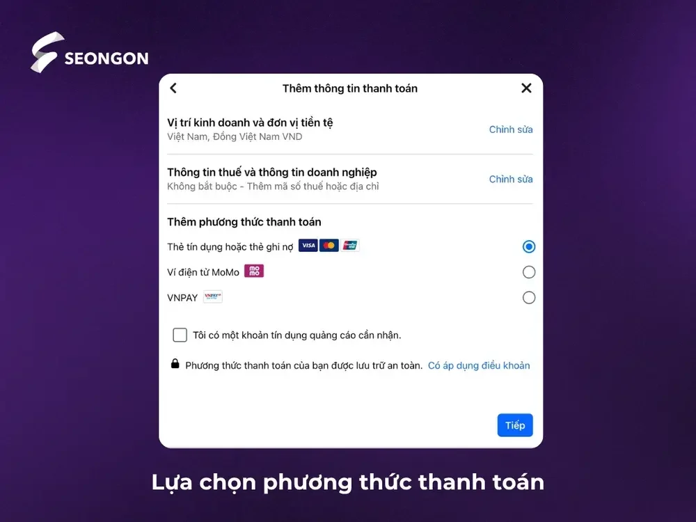Chọn loại thẻ thanh toán phù hợp