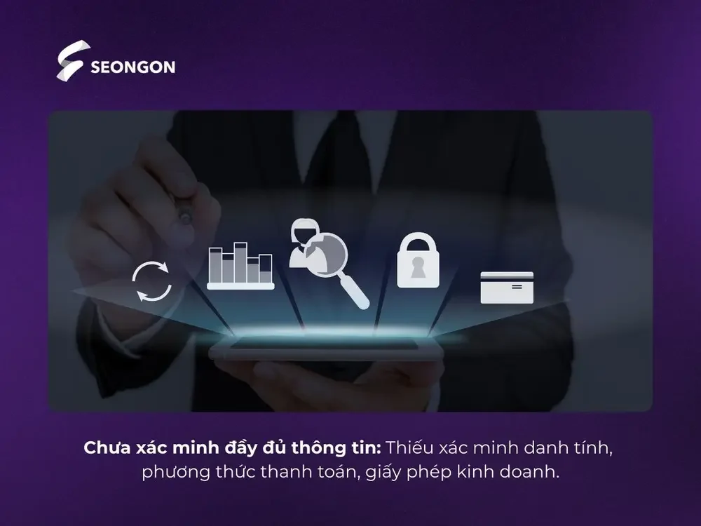 Chưa xác minh đầy đủ thông tin