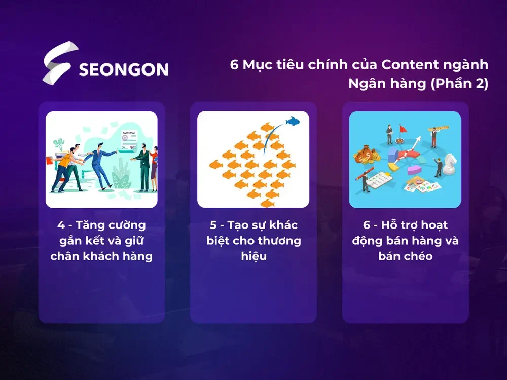 Content cũng là cầu nối gắn kết giữ chân khách hàng, hỗ trợ bán hàng và giúp Ngân hàng trở nên khác biệt
