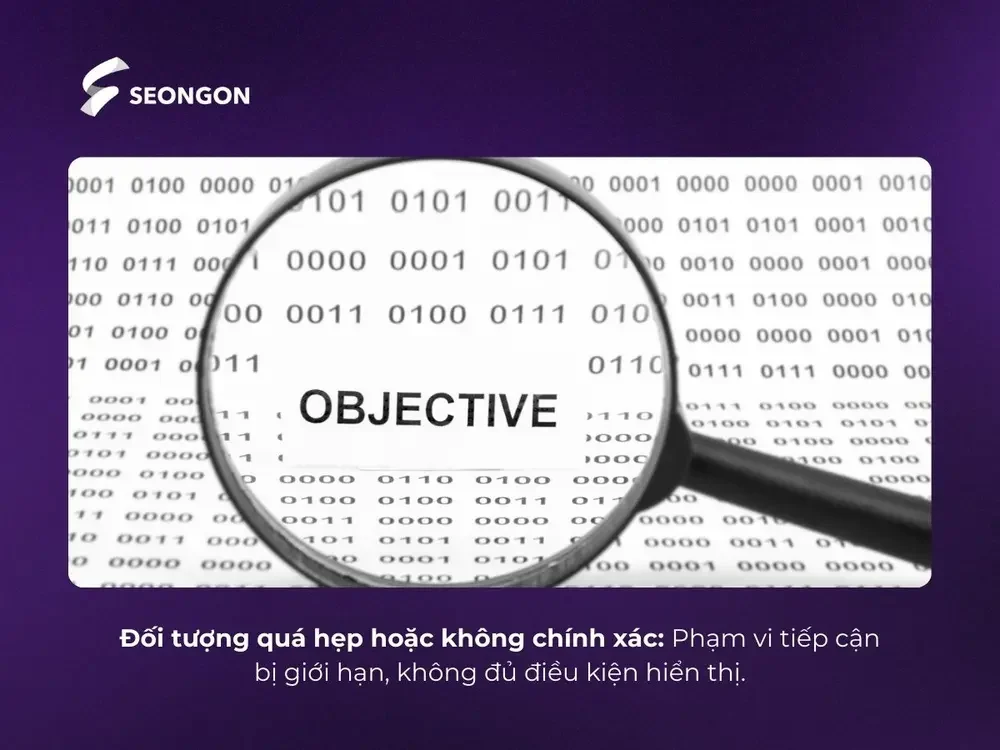 Đối tượng quá hẹp hoặc không chính xác