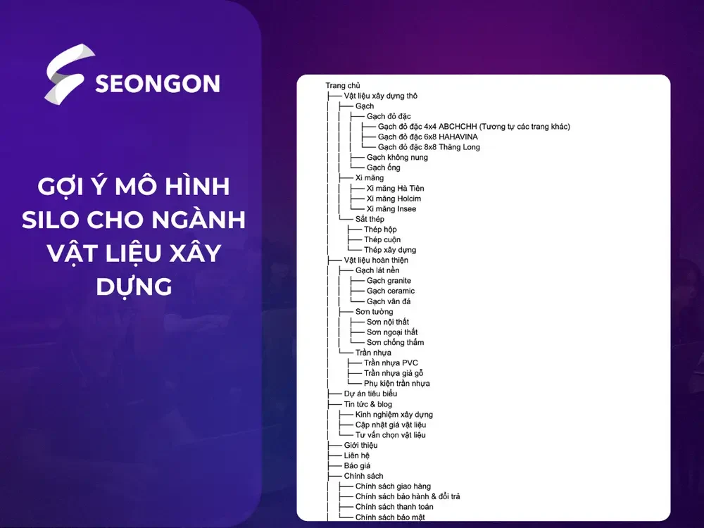 Gợi ý mô hình SILO cho ngành vật liệu xây dựng