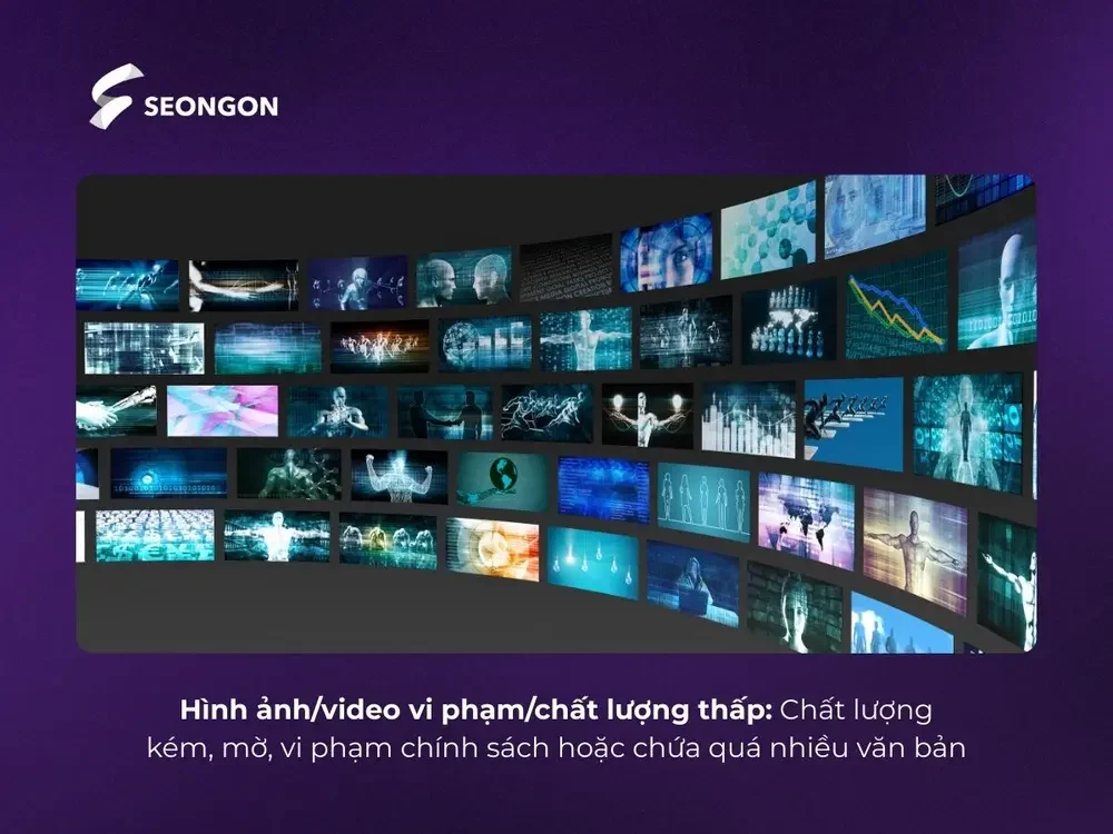 Hình ảnh/video vi phạm/chất lượng thấp