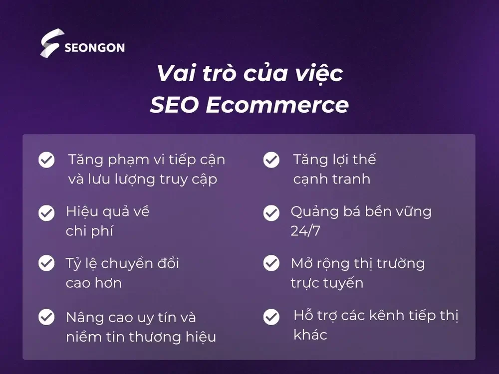 Lợi ích khi SEO Ecommerce