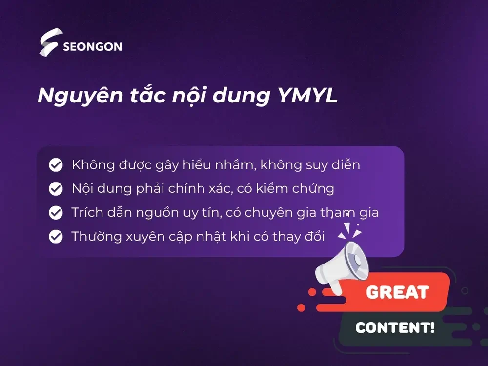 Nguyên tắc khi viết nội dung về YMYL
