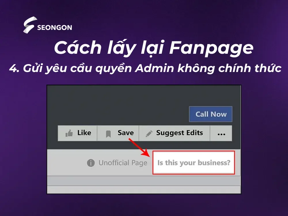 Nhấp vào tùy chọn Đây có phải là doanh nghiệp của bạn không