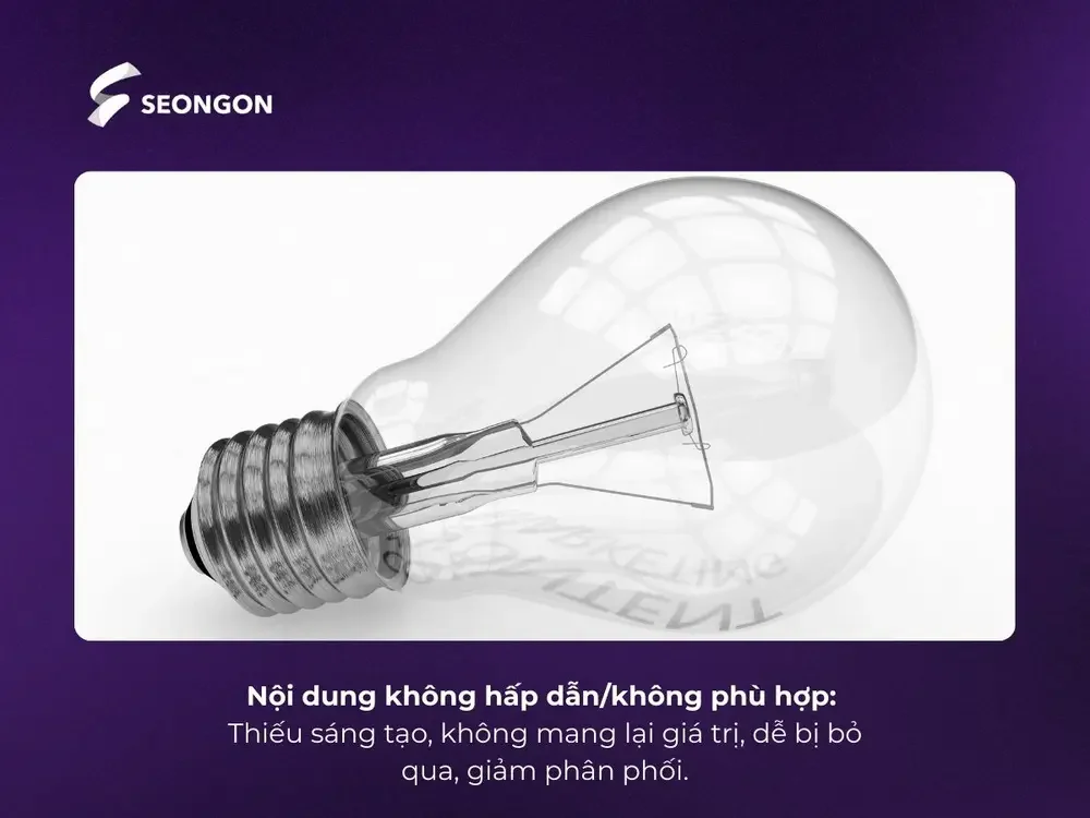 Nội dung không hấp dẫn/không phù hợp