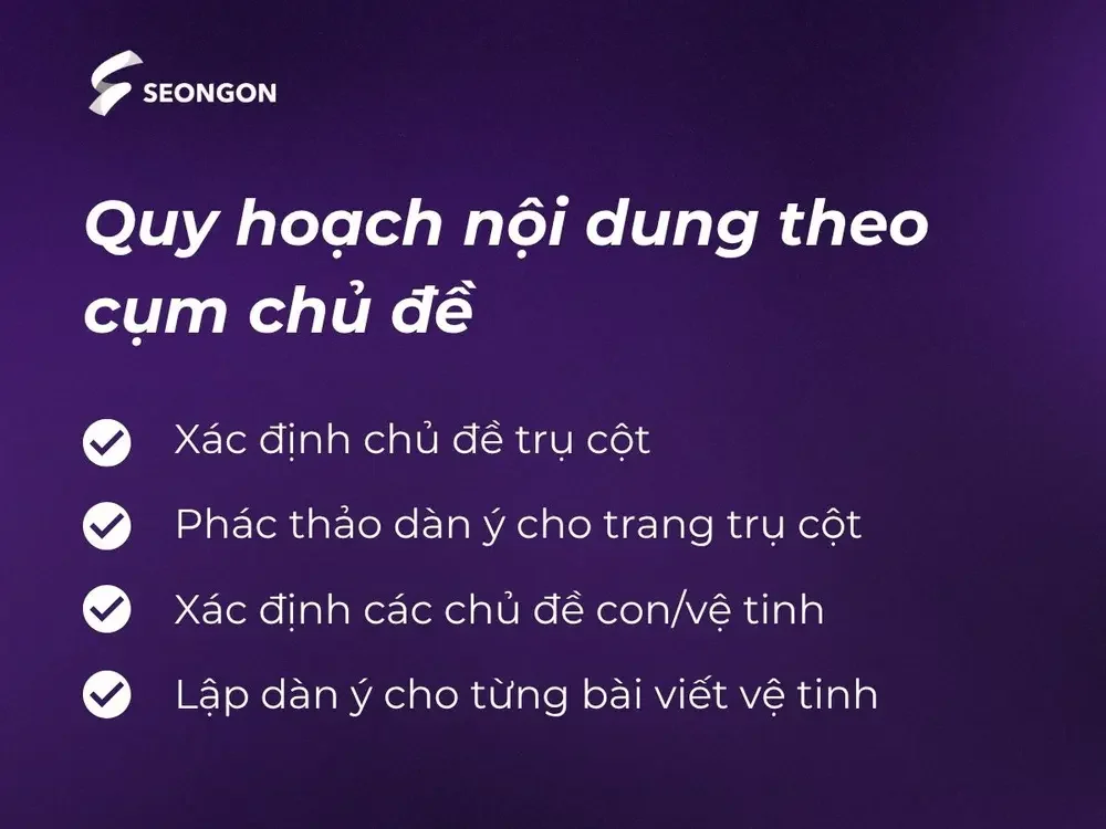 Quy hoạch nội dung theo cụm chủ đề là việc cần làm khi Semantic SEO