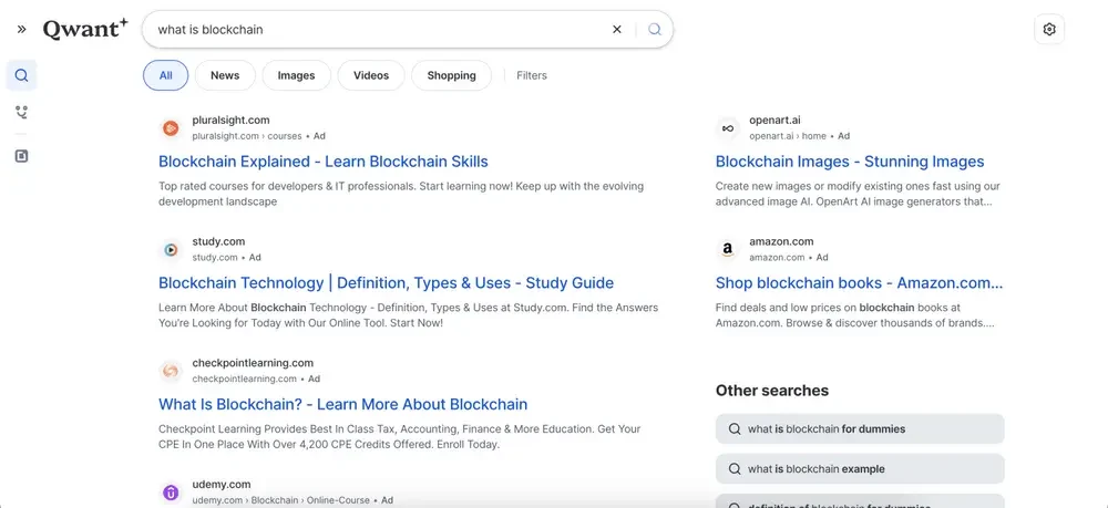 Qwant là công cụ tìm kiếm đến từ Pháp