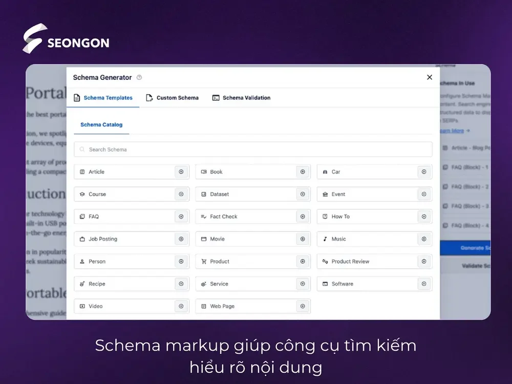 Sử dụng Schema Markup để công cụ tìm kiếm đọc hiểu nội dung tốt hơn