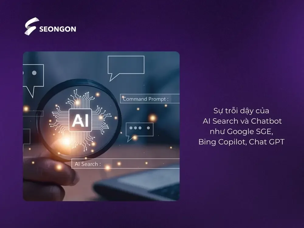 Sự trỗi dậy của AI Search và Chatbot như Google SGE, Bing Copilot, Chat GPT
