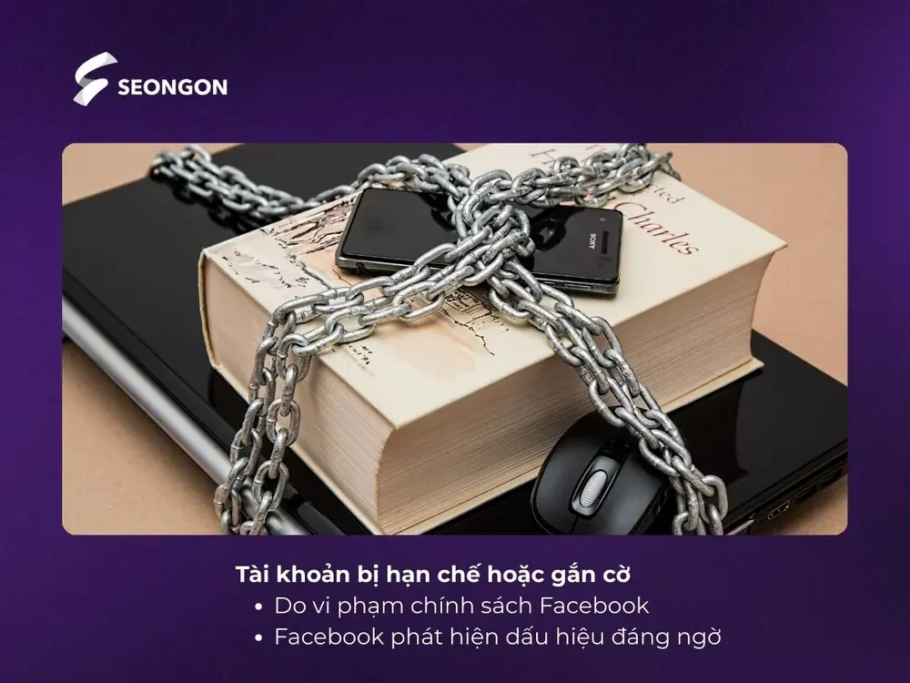Tài khoản bị hạn chế hoặc gắn cờ
