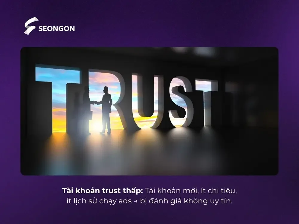 Tài khoản trust thấp