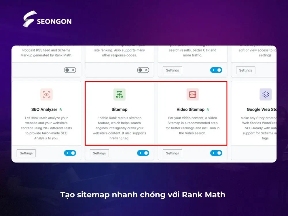 Tạo sitemap dễ dàng với vài click chuột