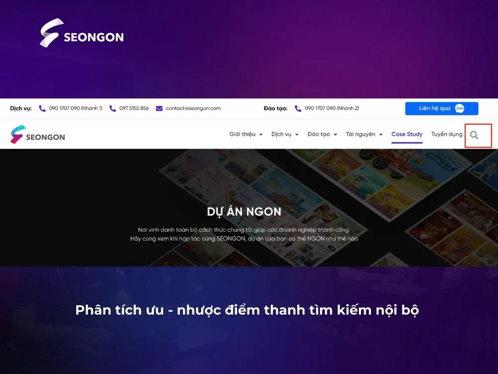 Thanh tìm kiếm nội bộ: “vị cứu tinh” hay “con dao hai lưỡi”?