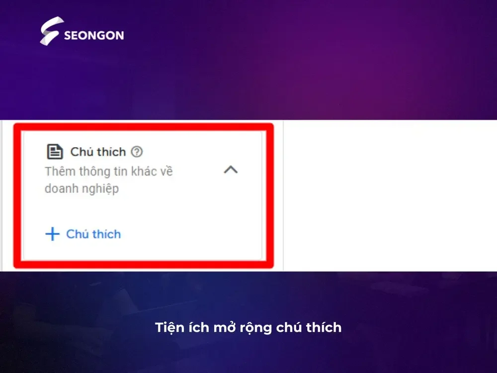 Tiện ích mở rộng chú thích (Callout Extensions)