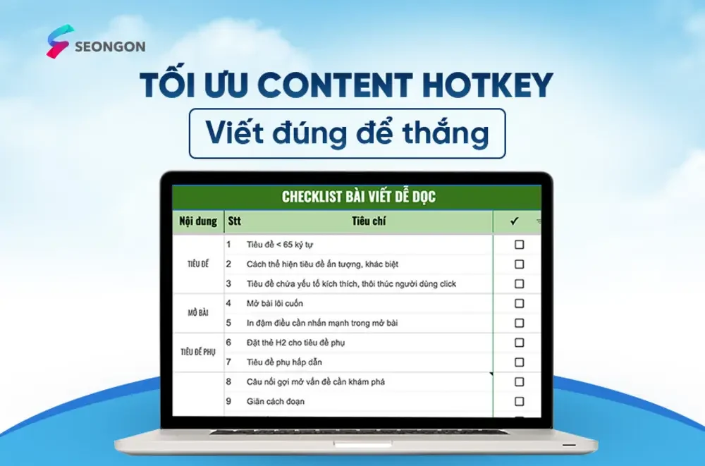 Tối ưu content hotkey, thu hút tối đa traffic ngành
