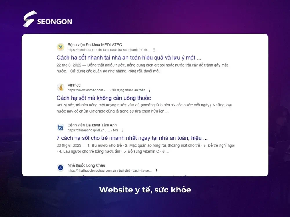 Website y tế sai lệch thông tin gây ảnh hưởng đến sức khỏe và tính mạng