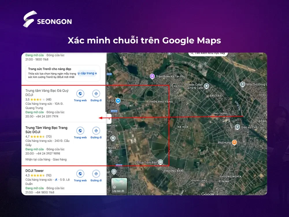 Xác minh chuỗi trên Google Maps giúp doanh nghiệp có nhiều cửa hàng, chi nhánh quản lý địa điểm