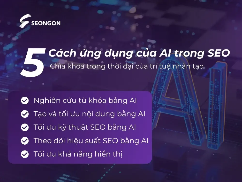 5 cách ứng dụng AI vào SEO
