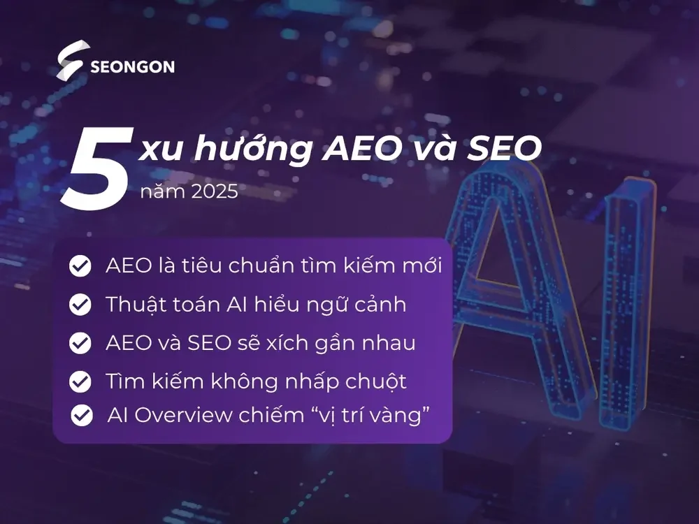 5 xu hướng AEO và SEO năm 2025