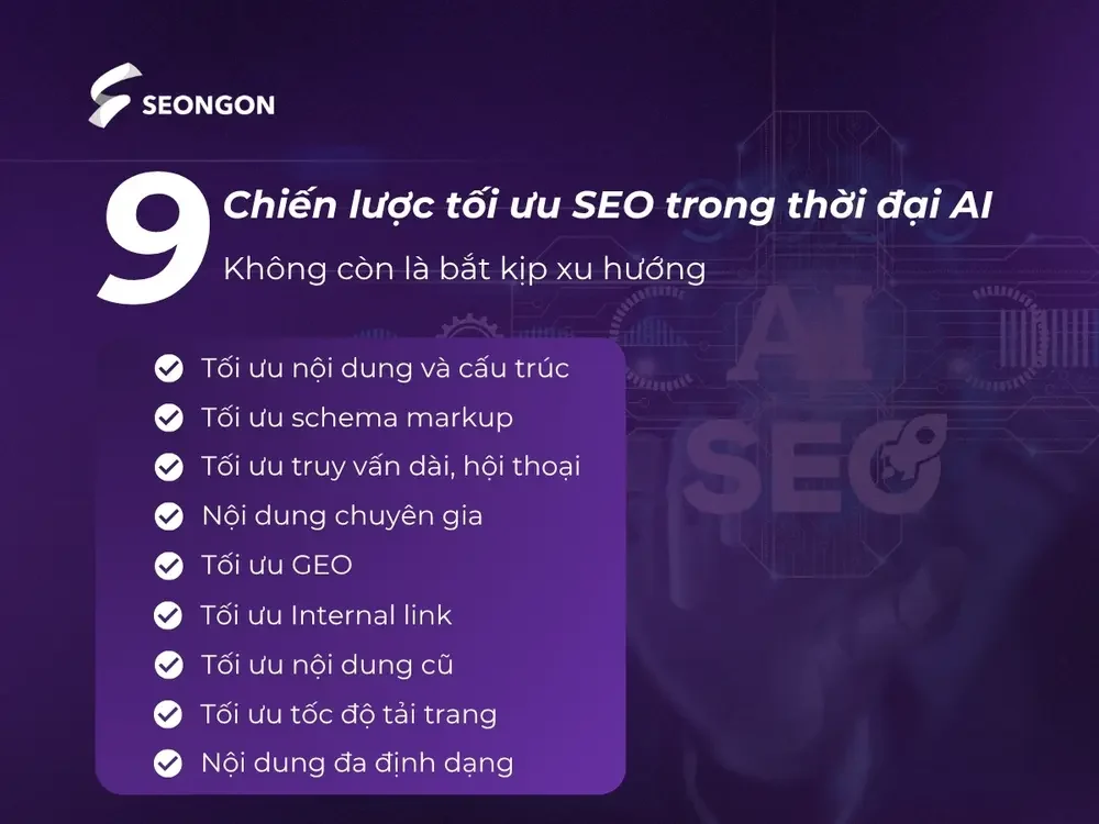 9 chiến lược tối ưu SEO hiệu quả trong thời đại AI