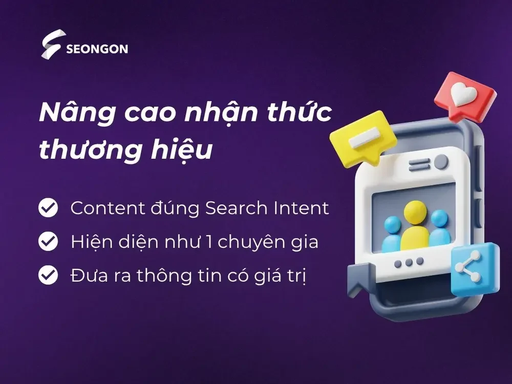 Lợi ích của content Marketing giúp nâng cao nhận thức thương hiệu