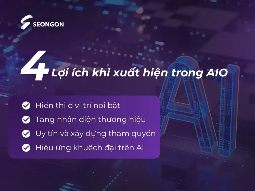 Những ưu điểm khi xuất hiện trong AI Overviews